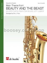 Main Theme From Beauty and The Beast (Saxophone Quartet Score & Parts)